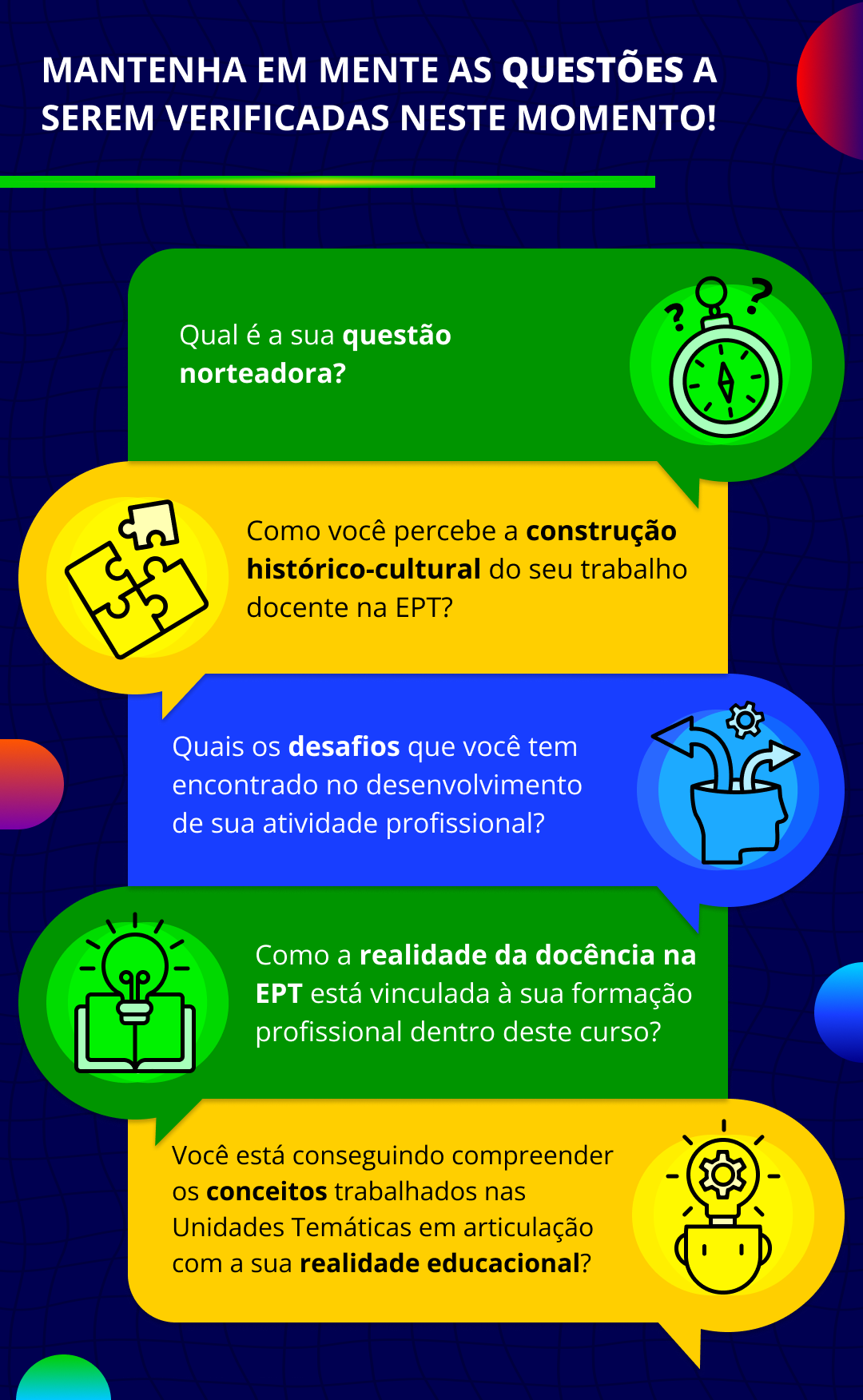 Articula&ccedil;&otilde;es para o seu Memorial de Forma&ccedil;&atilde;o